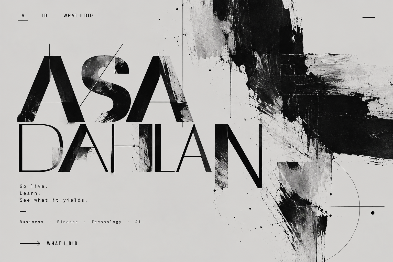 Abstract monochrome artwork